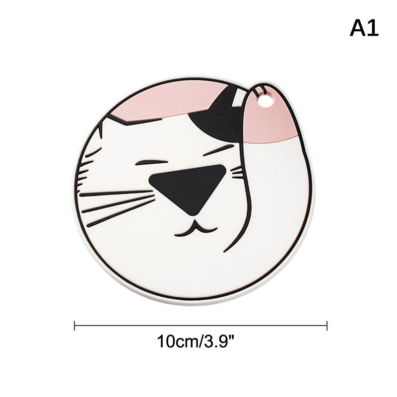 

Cartoon Food Coasters Round Diatomite Heat Insulating Mats Household Table Absorbent Non-Slip Coaster Home Accessories Kitchen