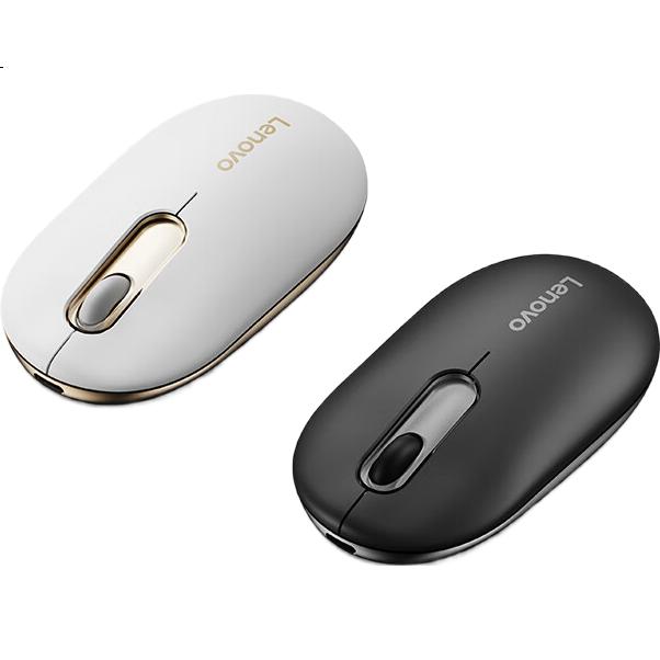 Lenovo Wireless Bluetooth Dual-Mode Rechargeable Mouse Silent Click Lightweight Metal Business Portable Air Pro Storm Gray