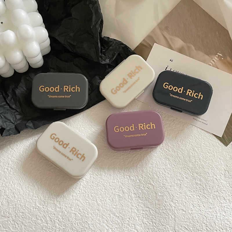 Portable Minimalist Contact Lens Case with Mirror