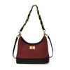 Fashion rhombus embroidered thread dumpling bag women's bag new casual commuter underarm shoulder bag chain messenger bag