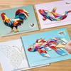 3D Geometrische Tier-Puzzles Aufkleber DIY Handgemacht Kreativ Collage Aufkleber Kunst-Set Entwicklungsfokus Lernspielzeug