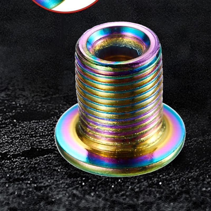 AntiRusts Chainring Screws Versatiles Steel Chainring Nut Bicycles Lock Screws for Durability and Enhancing Performances