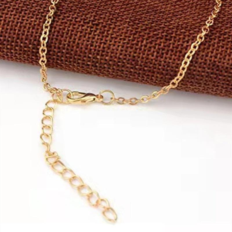 Summer Fashion Street Photography Women's Versatile Foot Accessories, Simple and Good Luck 8-character Turquoise Anklet