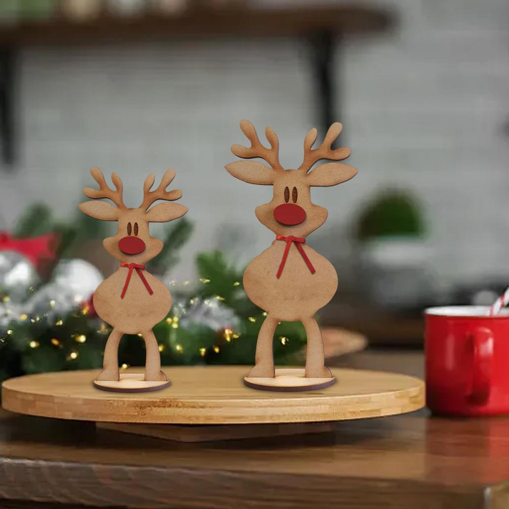Reindeer Decor Christmas Table Centerpiece Elegant Christmas Reindeer Tabletop Decoration for Xmas Dinner Home Table Decor