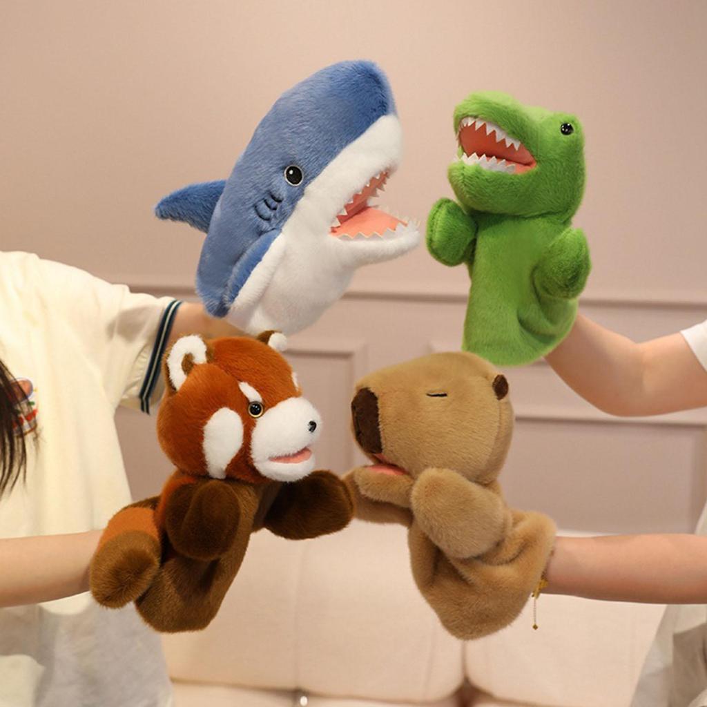 Soft Hand Puppet Storytelling Stuffed Animal Toy Interactive Role Play for Stage Performance Kindergarten And Educational Use