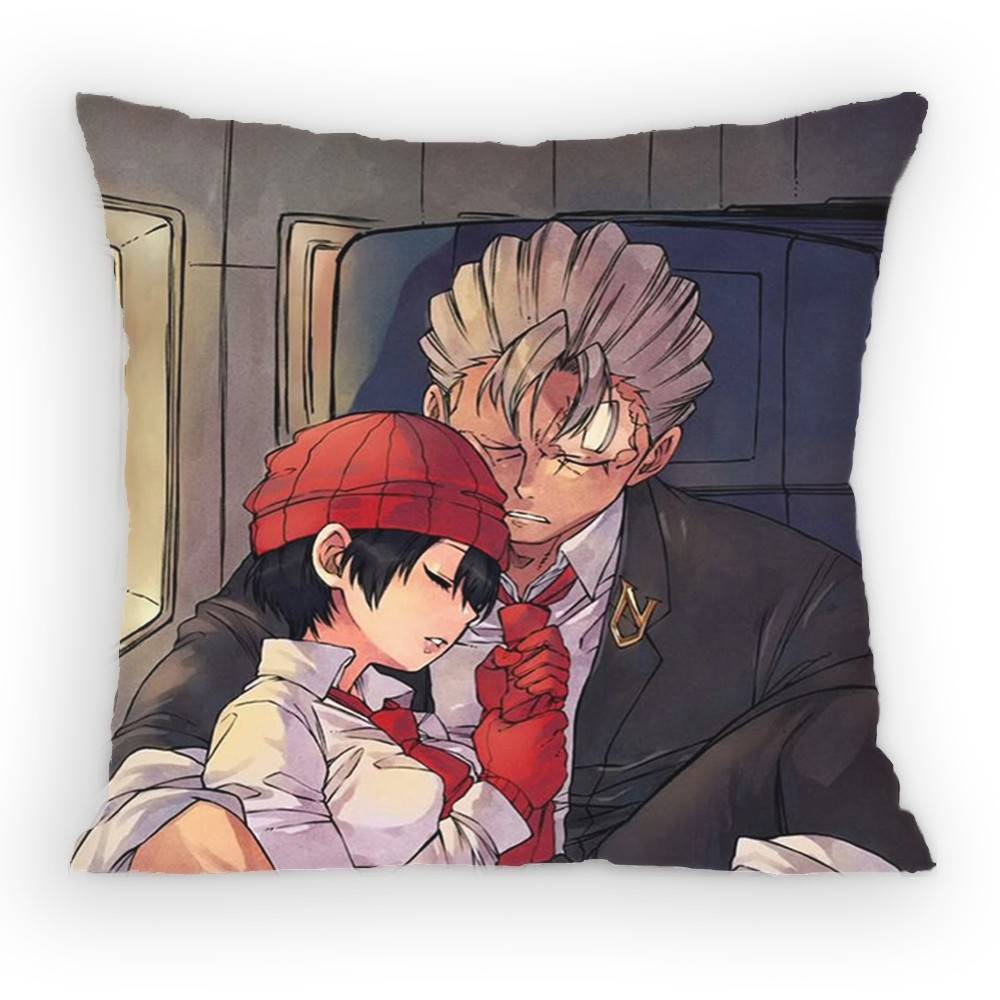 Anime Undead Unluck Andy Pillow Case Antidustmite Pillowcase Invisible zipper silky Sofa cushion cover for bedroom 30x30 cm