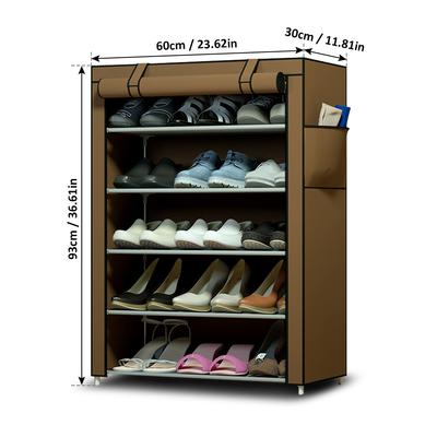 Simple Shoe Rack Multi-layer Steel Pipe Free Assembly Dust-proof Household Space Saving Student