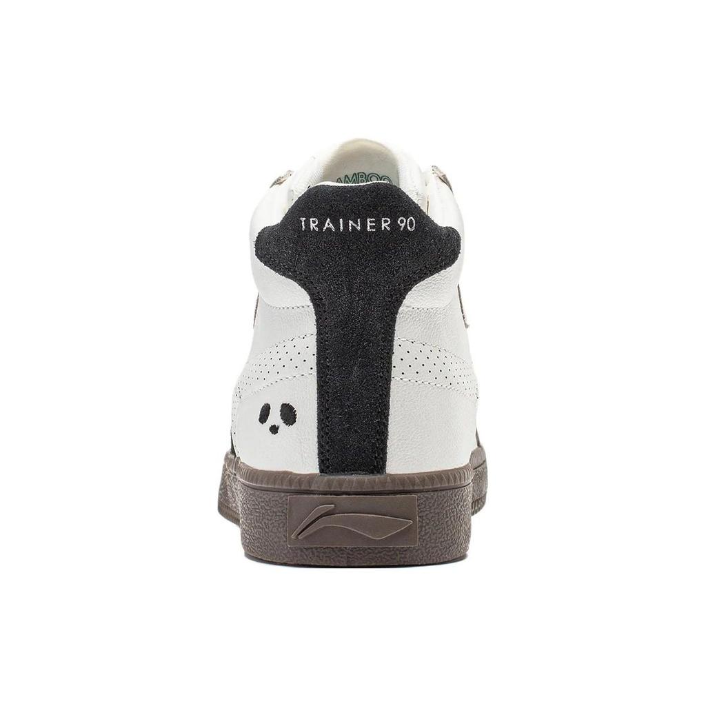 Li Ning Yunchuan HI Slip Resistant, Abrasion Resistant, Breathable High top Casual Shoes Women's Black White AGCT302-3