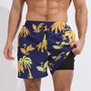 Muscle Men's Summer Sports Cacual Shorts Fitness Running Quick-Dry Beach Shorts Printed Loose Size Summer Shorts with Pockets