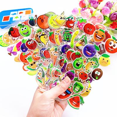 6 fogli adesivi per bambini adesivi 3D gonfi per ragazza ragazzo regalo di compleanno scrapbooking frutta adesivi cartoni animati giocattoli
