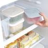 Round Drain Sealed Crisper Ginger Garlic Onion Food Fridge Kitchen Storage Box