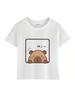 Hot  Capybara Print Funny Kids T Shirt Cute Animal Girls Summer Tops Baby Boys Clothes Cartoon Children Short Sleeve T-Shirt