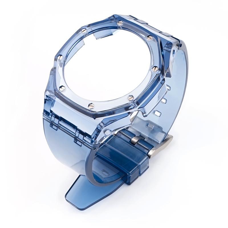 Modification Kit For Casio G-SHOCK GA-2100 GA-2110 GA-B2100 Fluororubber Strap GA2100 Men Bezel Watch Band Bracelet