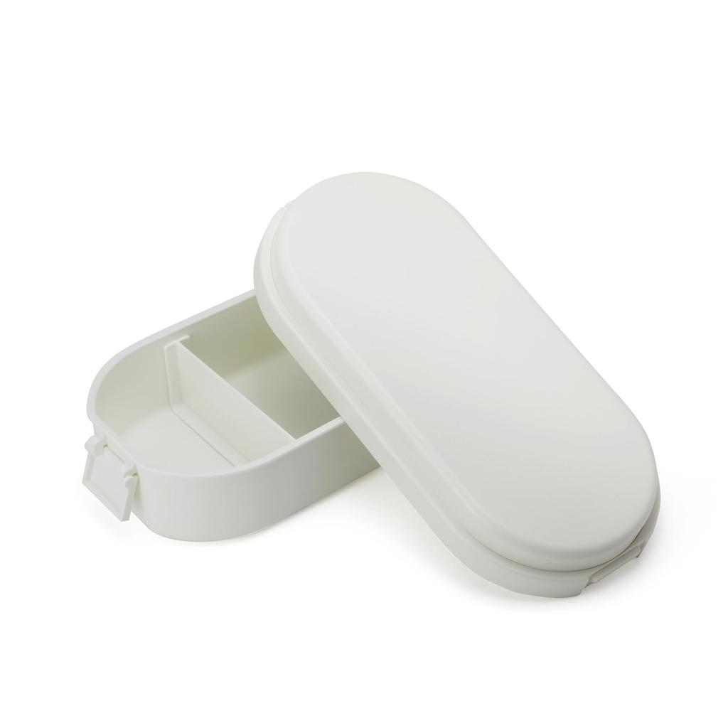 Cutie de prânz Miyoshi Seisakusho GEL-COOL cu pachet de gheață integrat, Dom L, Alb lăptos, 0101-0172