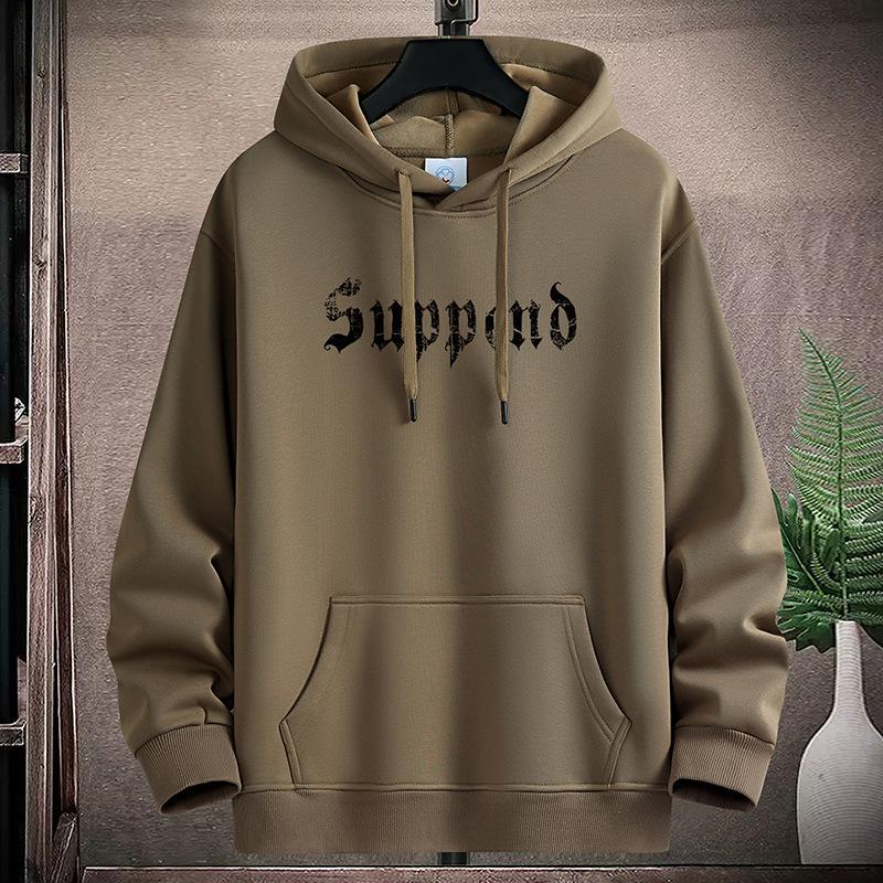 Mens Casual Hooded Hoodie Sportshirt Plus Size Boys Pullovers M-5XL