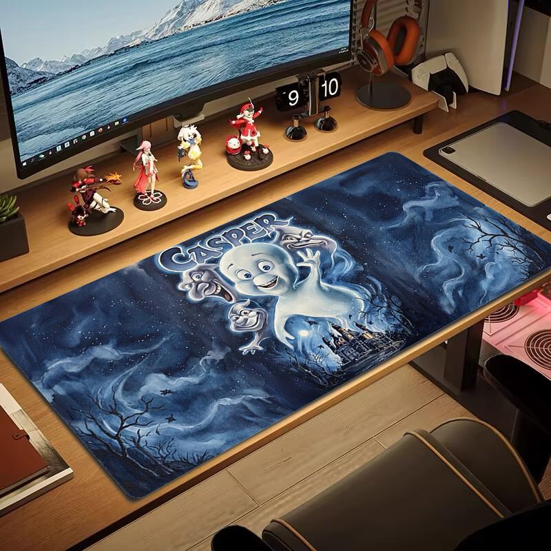 Casper Mouse Pad Large Gaming Table Cushion Nonslip Laptop Tablet Big Mousepad Xxl Mat Mini Pc Playmat With Lock Edge