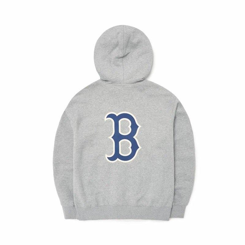 MLB Casual Classic Letter Zip Hoodie Jacket Unisex jackets Light-Gray 3ATRB0426-43MGS