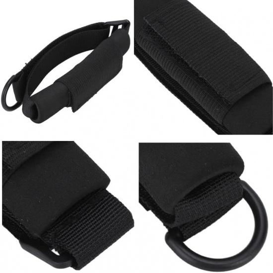 Disabled Eating Aids Utensil Holders Eating Assistance Hand Cuff for Holding Spoon, Fork, Cutlery Adjustable Nylon Gripping Strap for Limited