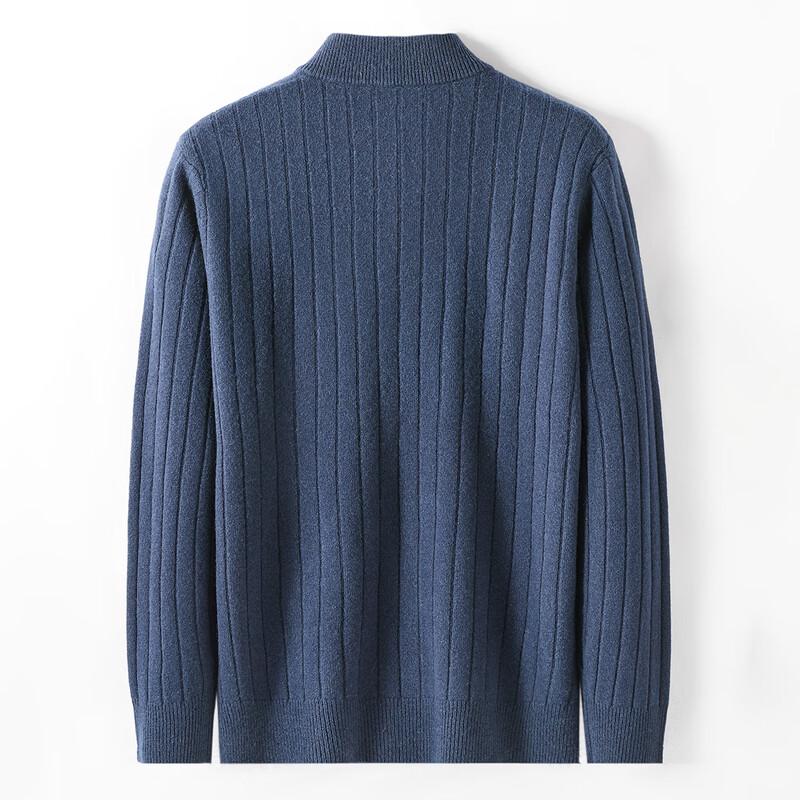 Men's 100% Lambswool Thick Winter Pullover Sweater