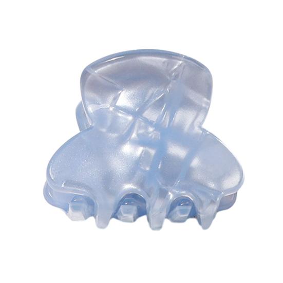 

Small Hair Claw Jelly Color Hair Styling Clip Mini Size Updo Shark Hair Claw Versatile Hair Accessory синий