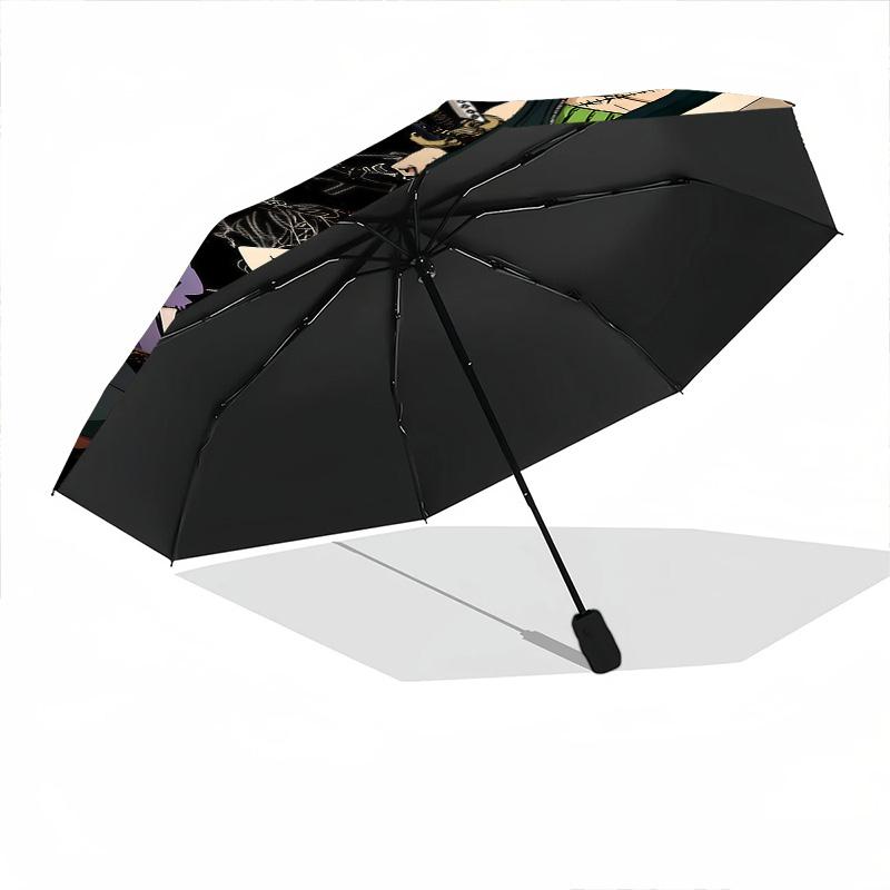 1 Stück Automatischer Faltregenschirm - Anime One Piece Muster Tragbares faltbares Design Mit 8 Rippen Weihnachts-Geburtstagsgeschenke