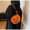 Dýňová crossbody taška pro ženy Dýňová taška přes rameno Dámská Halloweenská taška PU kůže Démon Messenger taška Halloweenská nákupní taška