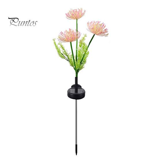 

Цветочная солнечная лампа для уличного украшения сада IP65 водонепроницаемый, длительное время освещения, автоматическая зарядка, изменение цвета, солнечный садовый светильник розовый