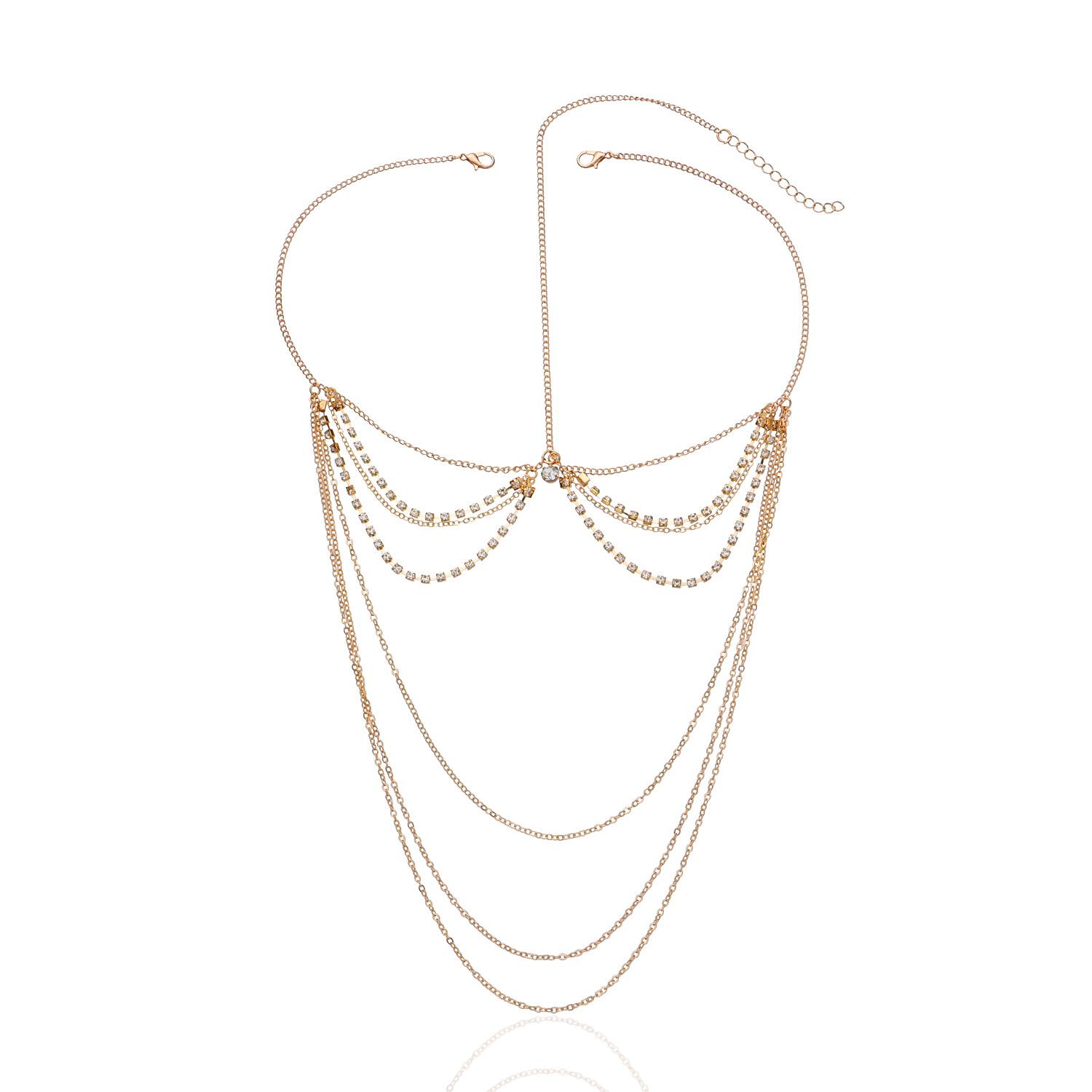 Accessories, Fashion Fashion Hair Accessories, Rhinestone Chain Jewelry Fashion Hair Accessories золотой