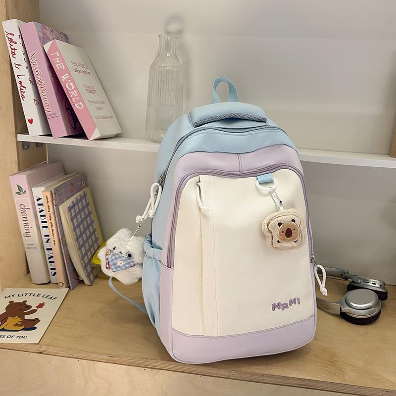 School bag 2025 new high school students high value school bag niche cute girl versatile large capacity travel backpack