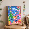 Disney oil painting painting art handmade painting kit Stitch Christmas theme home decoration birthday gift