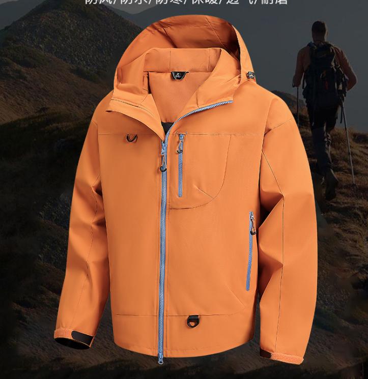 Men's Waterproof Rain Jacket Autumn Lightweight Outer Hooded Outdoor Raincoat Hiking Windproof Jacket Climbing Outdoor Jackets