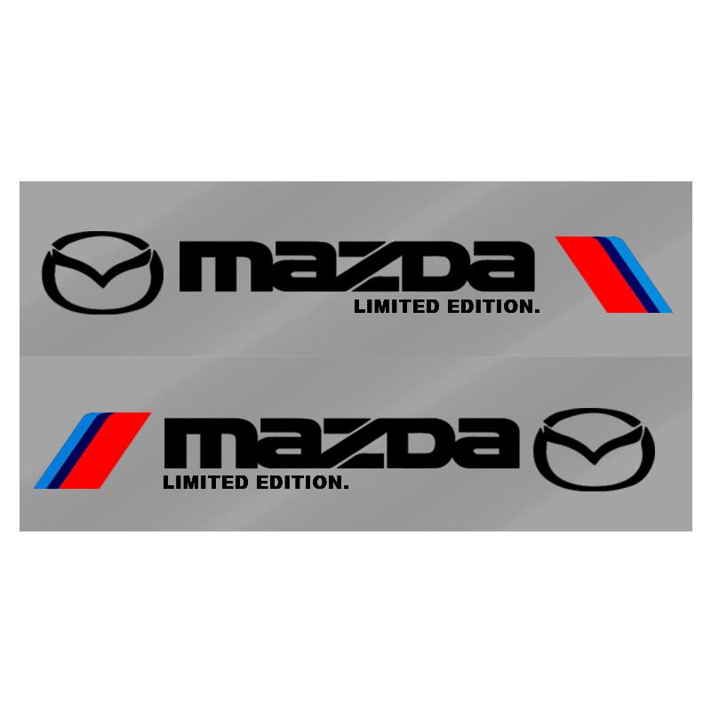 2pcs Car 3D Stickers Auto Side Body Sports Sticker Decals Car Accessories For Mazda 3 5 6 323 626 CX-3 CX-4 CX-5 CX-7 CX-9 Axela 6 RX8 7 MX3