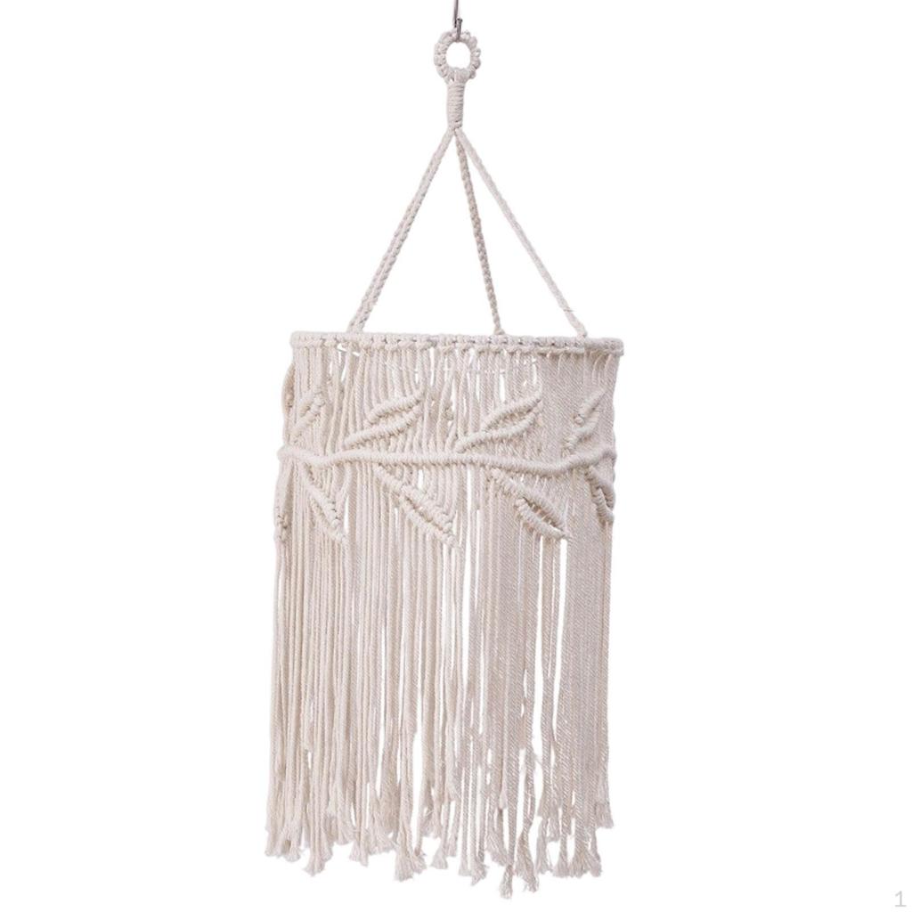 Handgeknüpfter Makramee Deckenlampenschirm für Zuhause und Restaurant