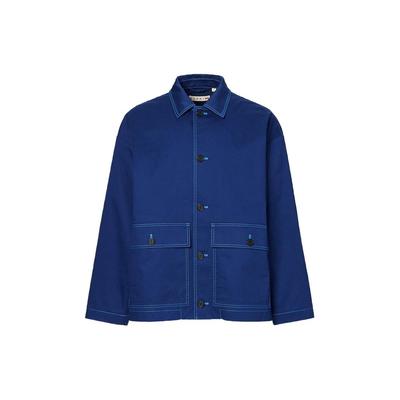 Uniqlo Giacca Utility Oversize X MARNI (Dimensionamento dell'Asia) Streetwear Blu Unisex 449587-66