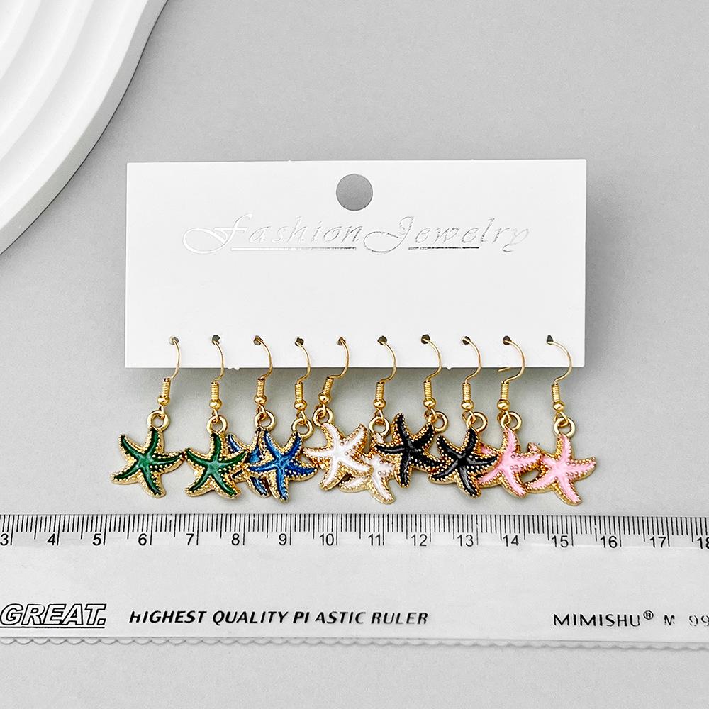 

Exclusive Multicolor Starfish Drop Earrings - DIY Jewelry Accessories