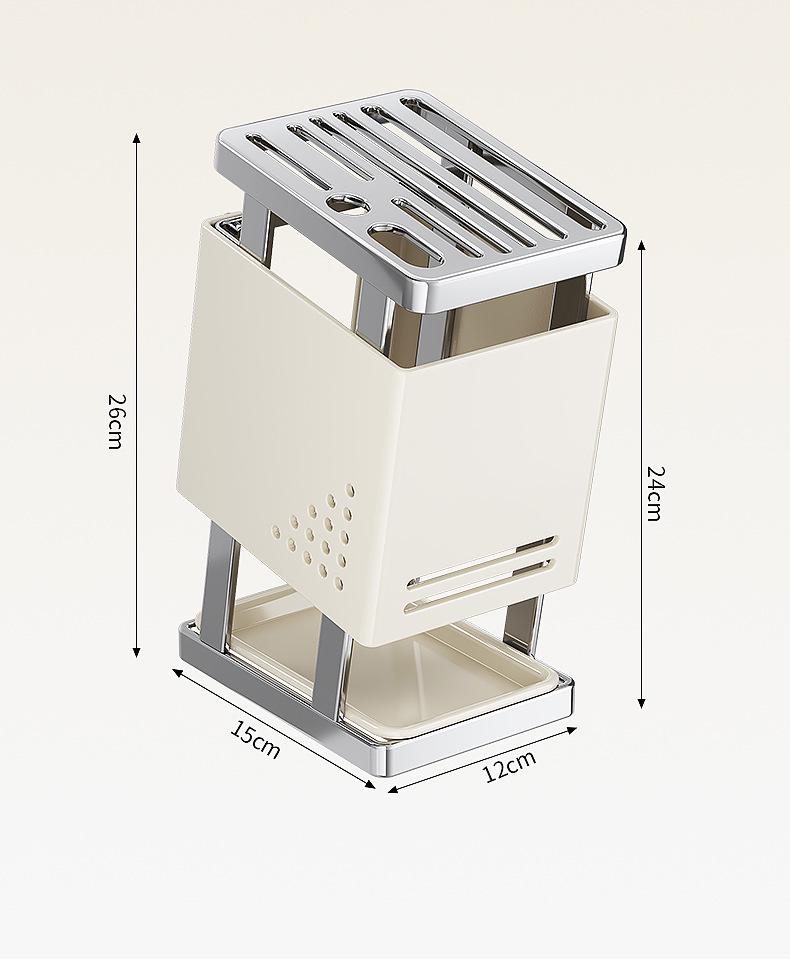 2026 Stainless Steel Multi-functional Kitchen Storage Rack for Knives, Cutting Boards, and Utensils