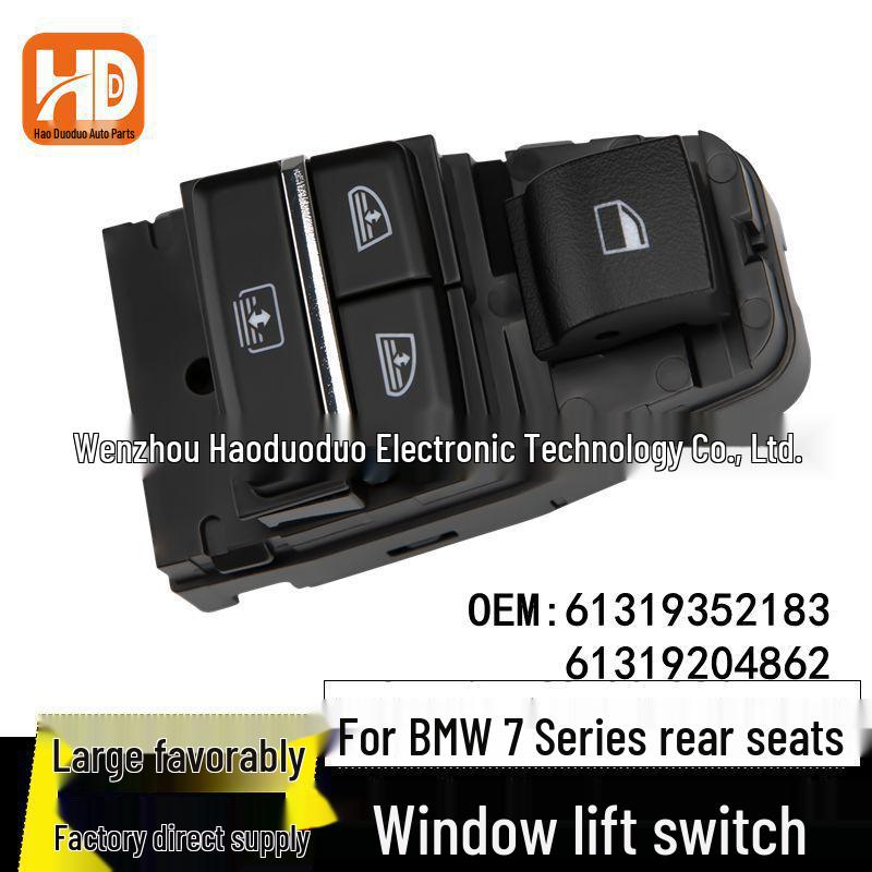 BMW F01-F07 Rear Window Lift Switch (Part 61319204862) Electric