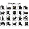 20PCS Black Cats Clothes Sticker Embroidery Patches No Sewing Fabric Stickers For Kids Clothing Backpacks Jackets Repairing
