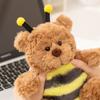 Lovely Bartholomew Bear Plushies Bee Coccinellidae Bear Stuffed Animal Plush Toy Soft Brown Bear Doll Xmas Gifts Girl