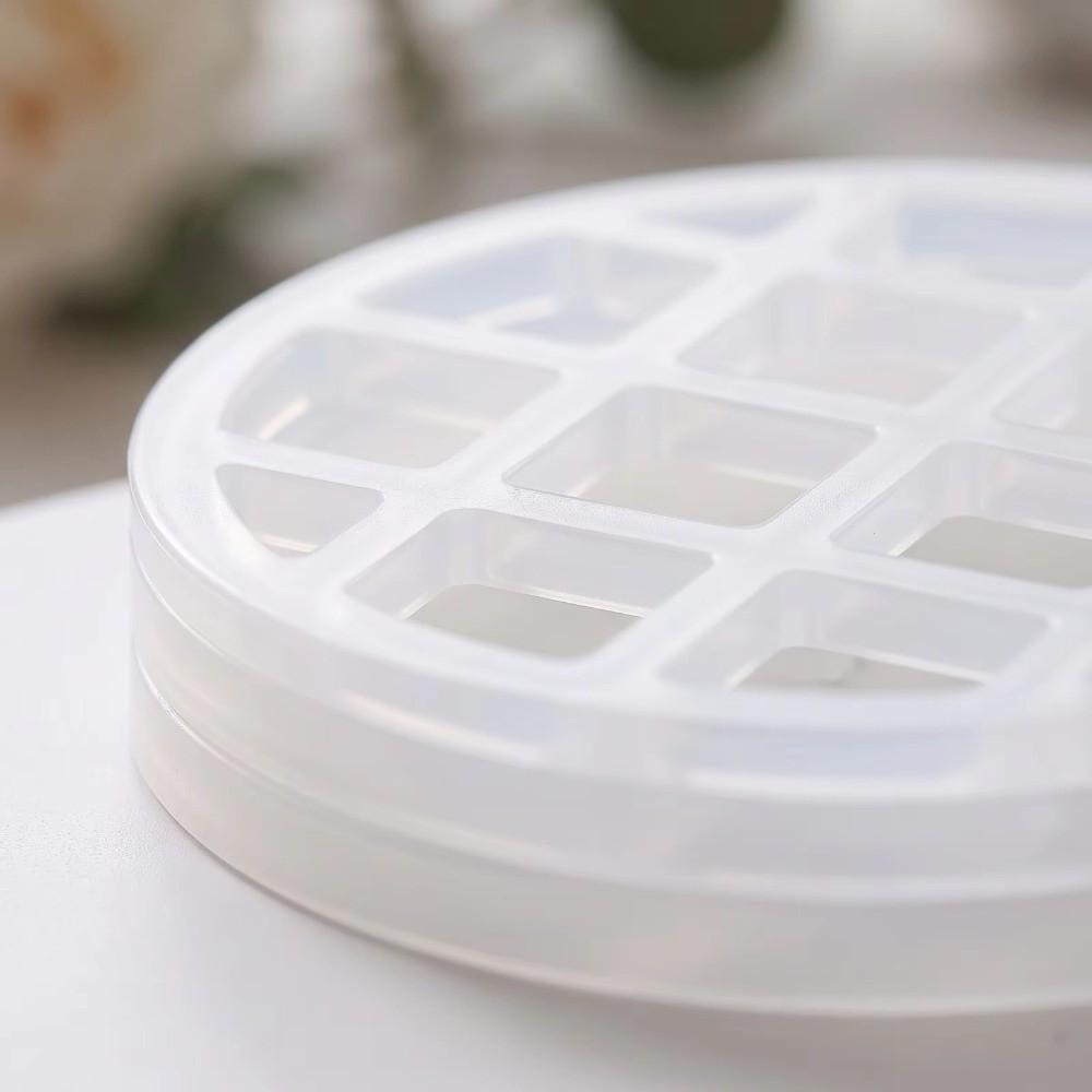 1/2Pcs Silicone Silicone Flower Arranging Grid Stretchable Washable Reusable Flower Arranger Stretchable Structure Translucent