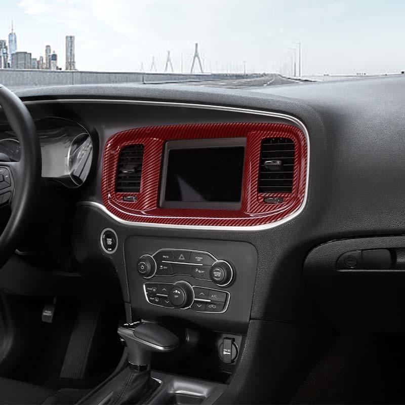 ABS Navigatiepaneel Decoratie Beschermhoes Sticker Geschikt Voor Dodge Charger 2015 En Hoger Auto Interieur Accessoires