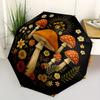 1pc Mushroom Garden Illustration Umbrella with Plastic Handle,Suitable for All Seasons Home Travel Outdoor UmbrellaB1691