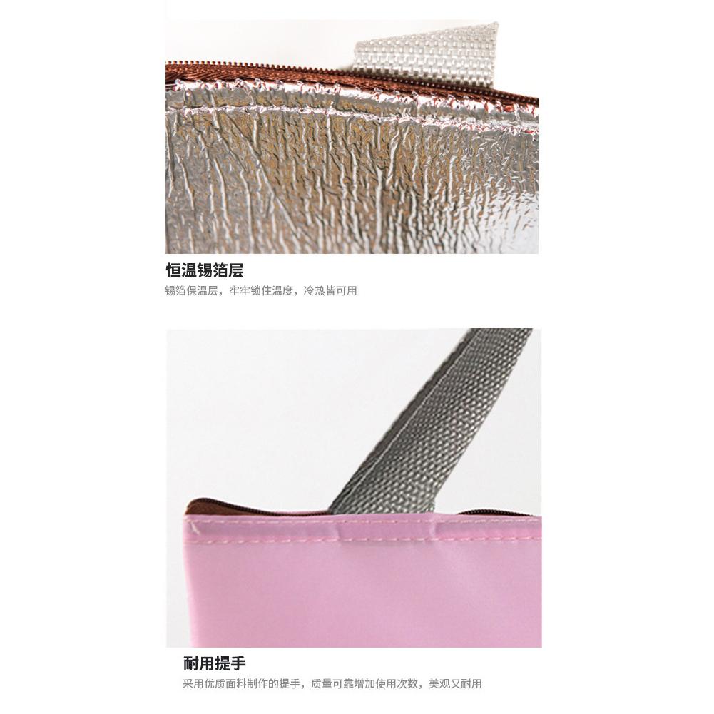 Lunch Box Camping Picnic Lunch Bag Solid Color Portable Insulated Refrigerated Cold Food Cooler Thermal Bag Handbag Hot