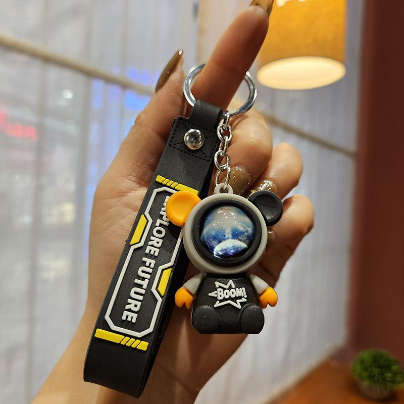 Reise zum Sternenhimmel Hase Astronaut Schlüsselanhänger Kreativer Auto-Schlüsselanhänger Anhänger Paar Geschenk Puppe Taschenanhänger