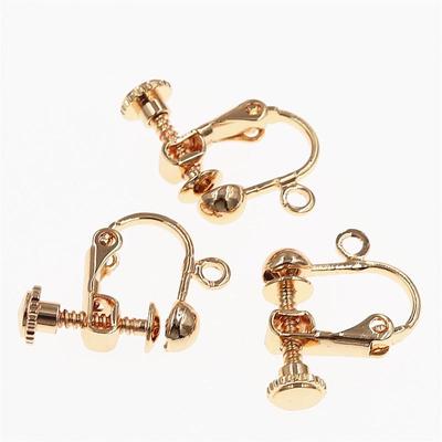 DIY Kupferfarbene goldfarbene Ohrclip-Accessoires ohne Piercing