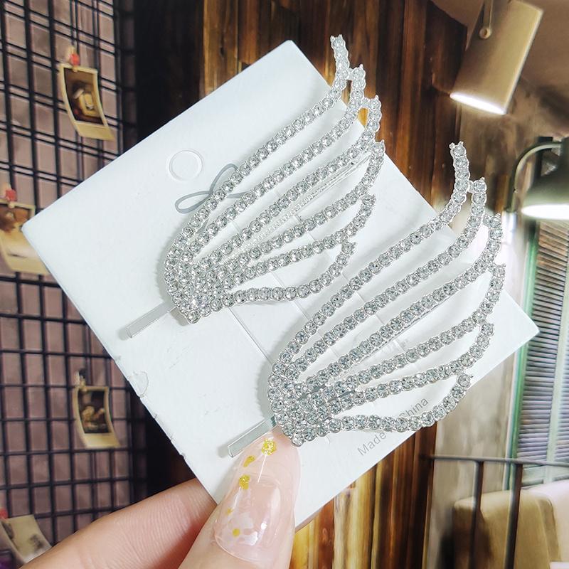 Kristall für Frauen Koreanische Neue Haarnadeln Mädchen Geometrische Perlen Haarspangen Mode Haarklammer Seitenclip Haaraccessoires