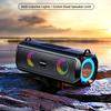 Rockmia 10w RGB LED Lights Speaker EBS-045  Bluetooth 5.0 Portable Wireless Music Player Micrphone TF Card Shoulder Strips