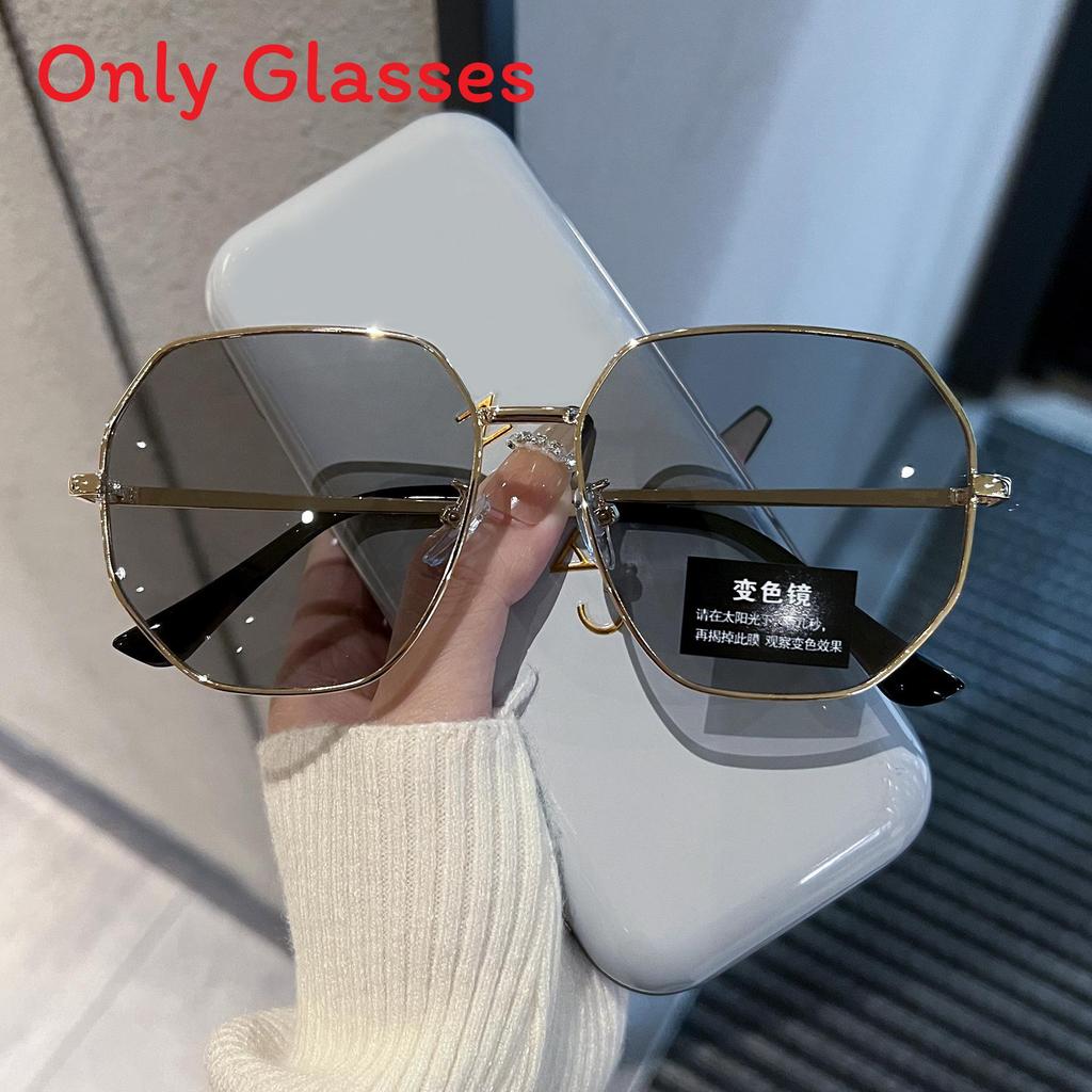 Square Frame Uv Protection Sunglasses For Men And Women With Trendy Style