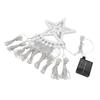 Christmas Tree Waterfall Lights Solar 350LED 8 Modes Waterproof Waterfall String Lights With Remote