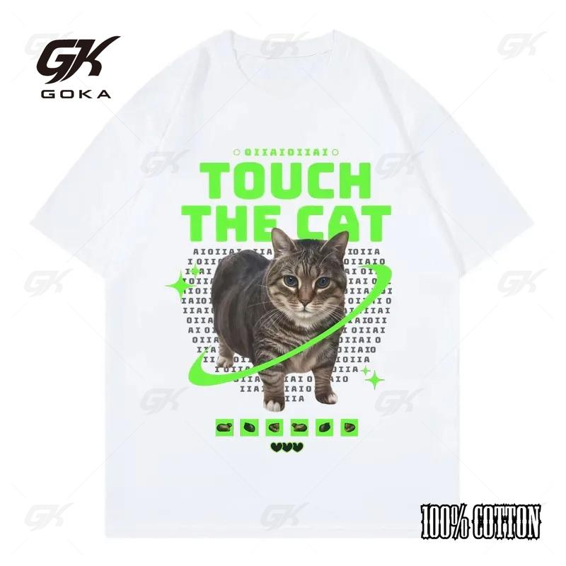 

Funny Oia Cat Meme Graphic T Shirts Men Women Clothing Y2k Short Sleeve T-shirt Summer Casual Cotton T-shirts Streetwear 4XL
